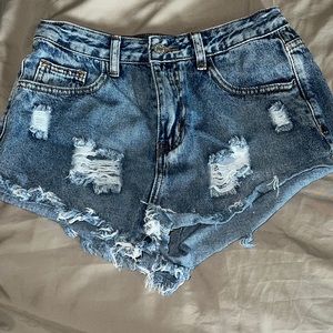 Denim shorts